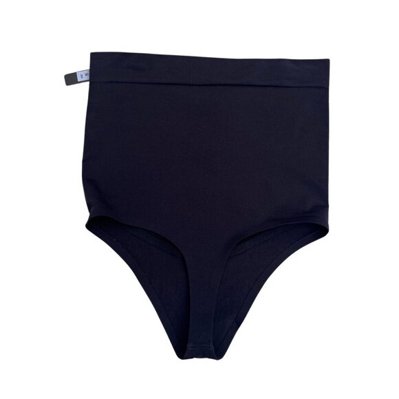 SKIMS Women's XL Onyx Contour Bonded High-rise Stretch-woven Thong Size XL - Picture 2 of 12